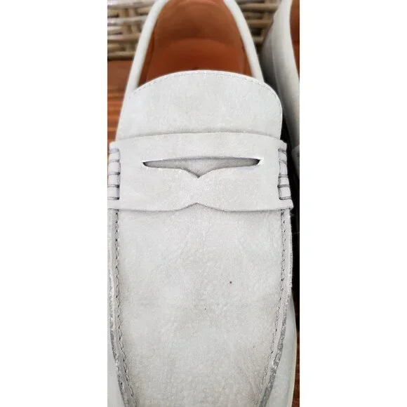 Vince Camuto Faelon Mens Light Gray Loafers 9.5 Casual Slip-On Shoes - Picture 4 of 10